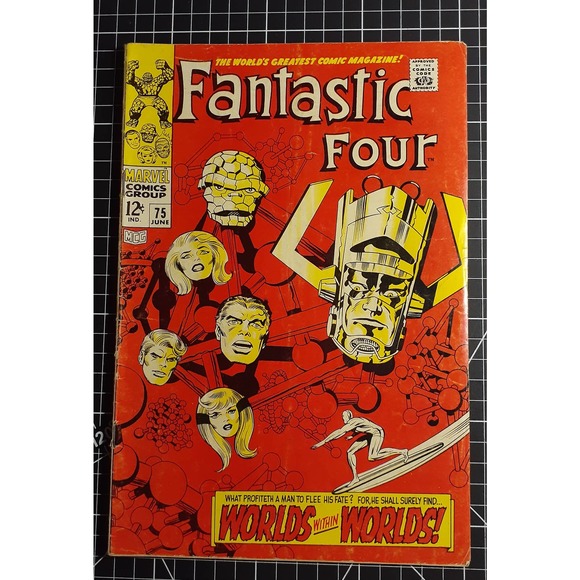 Fantastic Four #75 (1968) Silver Surfer Galactus Marvel Comics - Picture 1 of 14